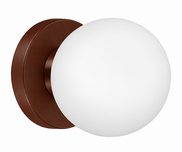 (Pintura) Arandela Bola Golden Art P755-12PI 12 cm com Pintura e Soquete G9