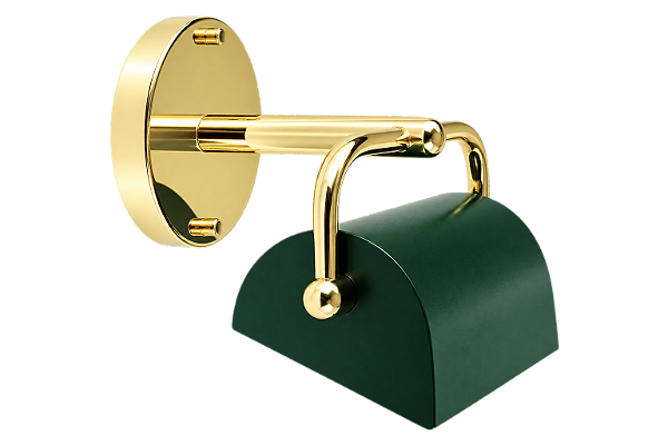 Arandela Calha Golden Art P385LTPI em Latão com Pintura e Soquete E27