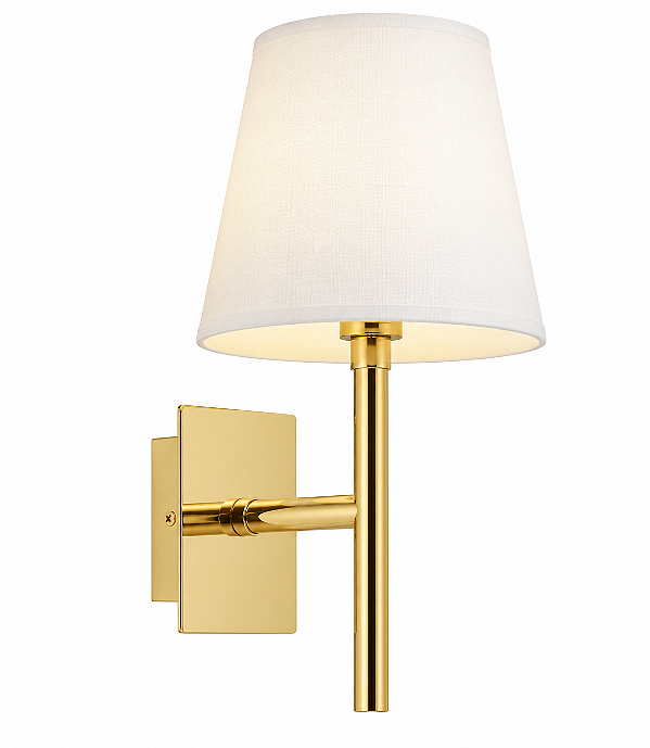 (Latão - Especiais) Arandela Clacie Golden Art P985LT 38 cm com Soquete G9