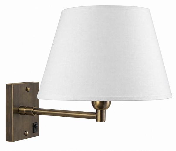 (Latão - Especiais) Arandela Golden Art P359LT Braço Reto 1/2” com 20cm E27 27cm