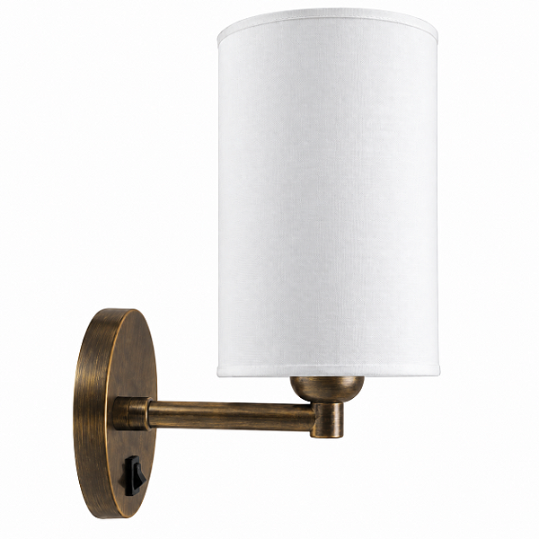 (Latão - Especiais) Arandela Golden Art Braço Reto 5/8” 20x29cm e E27 P356LT