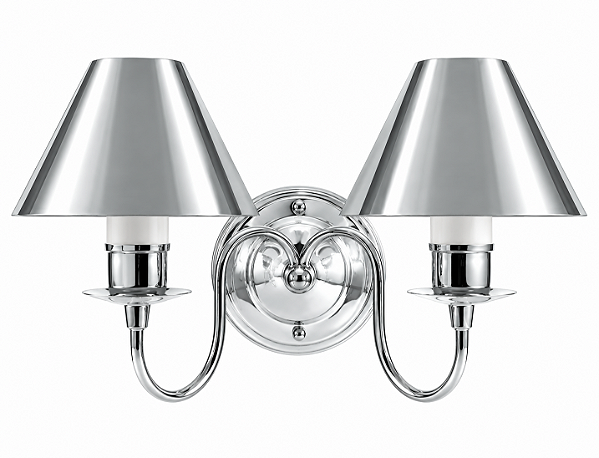 (Latão - Especiais) Arandela Golden Art P319-2LT Los Angeles com 2 Braços 2 Soquetes E27