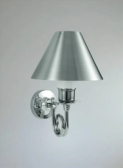 Arandela Golden Art Mini Corneta com Braço Torcido em Latão e Soquete E27 P317LT