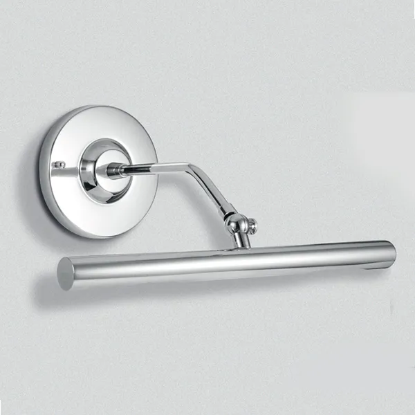 Arandela Golden Art Tubular 30cm com Braço Curvo em Latão, Canopla Redonda e 2 Soquetes G9 P303LT