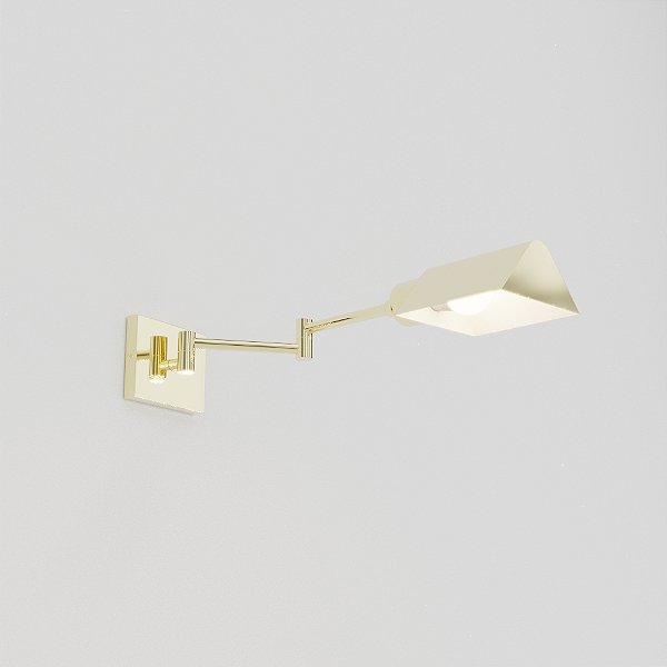 (Latão - Especias) Arandela Golden Art Vittoria P205LT com Tubo de 50cm, 2 Articulações e Soquete E27