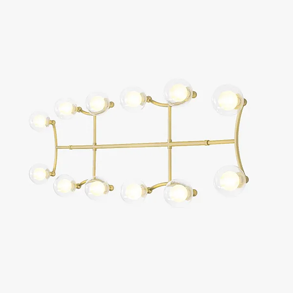 Arandela GRAPP 12 Soquetes G9 Pintura – Design Moderno Golden Art P2820-12PI