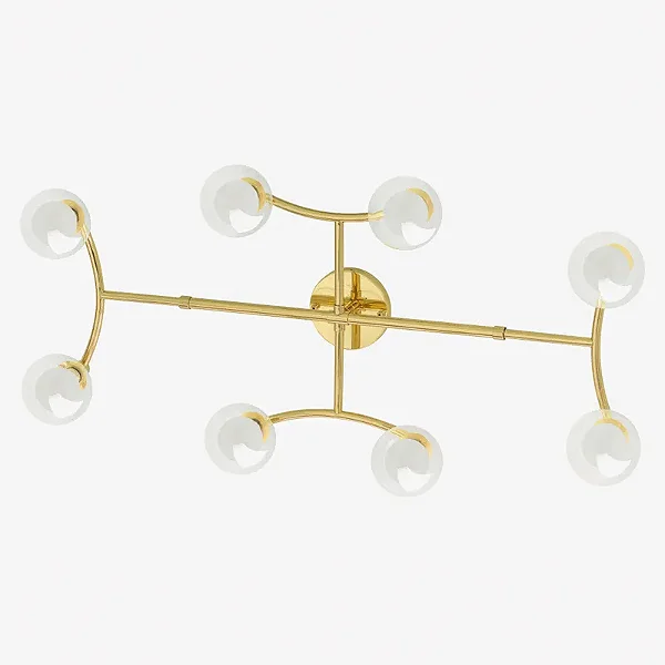 Arandela GRAPP 8 Soquetes G9 Pintura – Design Moderno Golden Art P2820-8PI