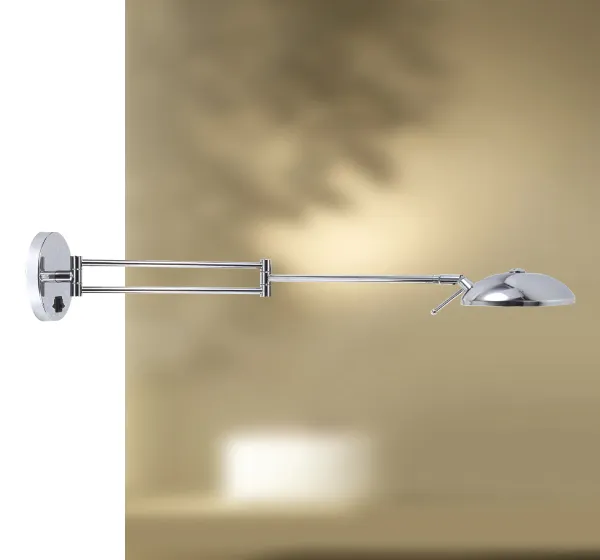 Arandela Jully Golden Art Articulada em Latão com 72 cm de Largura | G9 P680LT