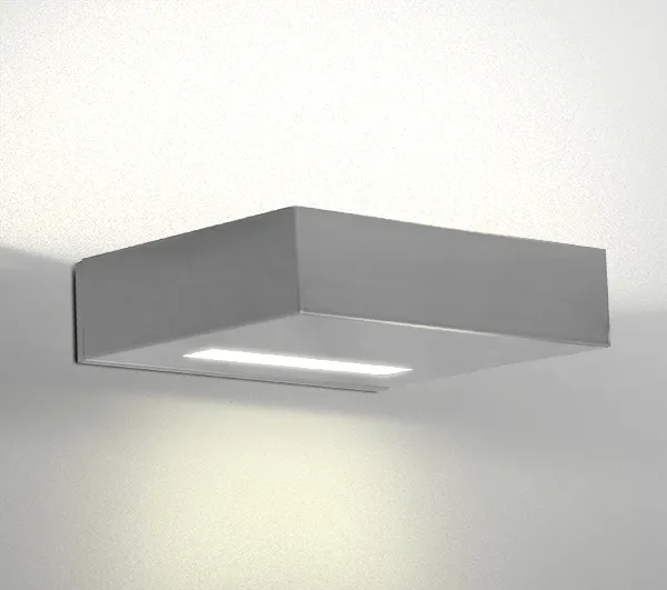 Arandela Retangular Golden Art 20x15x4 cm com 2 Fachos de Luz e Pintura P745PI