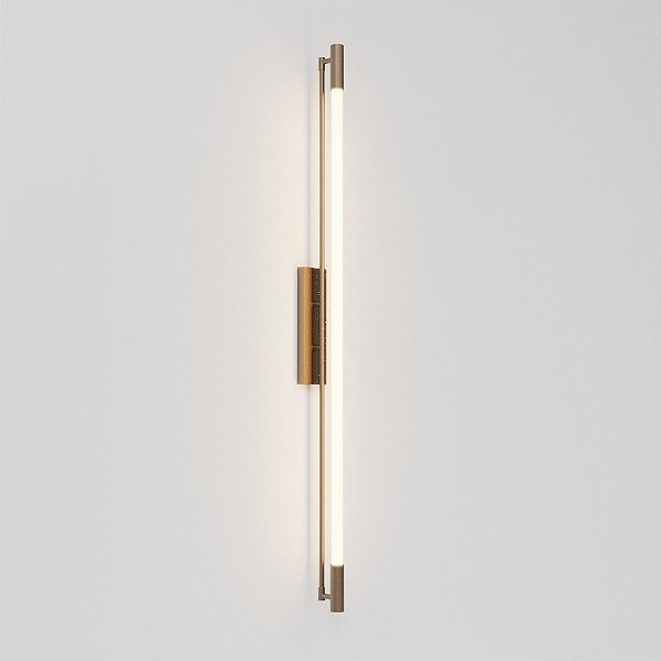 Arandela Slim Golden Art para Tubo LED 120 cm em Latão P1900-120LT