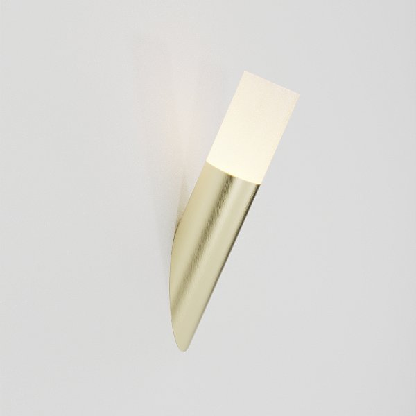 Arandela Taq Golden Art de Parede 35 cm em Latão com 1 Foco GU10 P2422LT