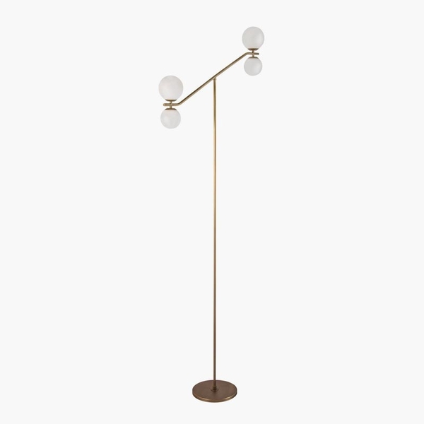Coluna de Iluminação Golden Art Escorregador em Latão com 4 Soquetes G9 170cm C1865-4LT