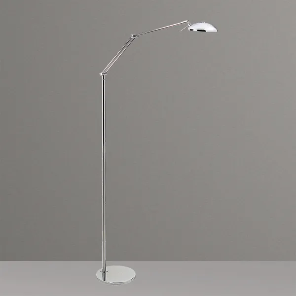 Coluna de Iluminação Golden Art Jully Articulada em Latão com Lâmpada G9 Altura Média 150cm C680LT