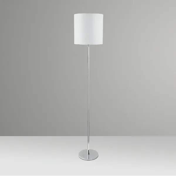 Coluna de Iluminação Golden Art Luana Reta em Latão com Base Redonda 165cm C221LT