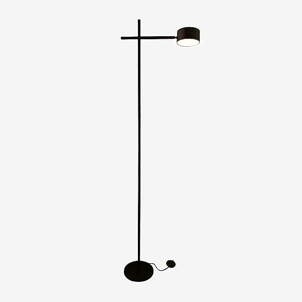 Coluna de Iluminação Golden Art Nell com 1 Foco LED 6W e Braço de 35cm com Pintura em Aço e Alumínio C8810-1PI