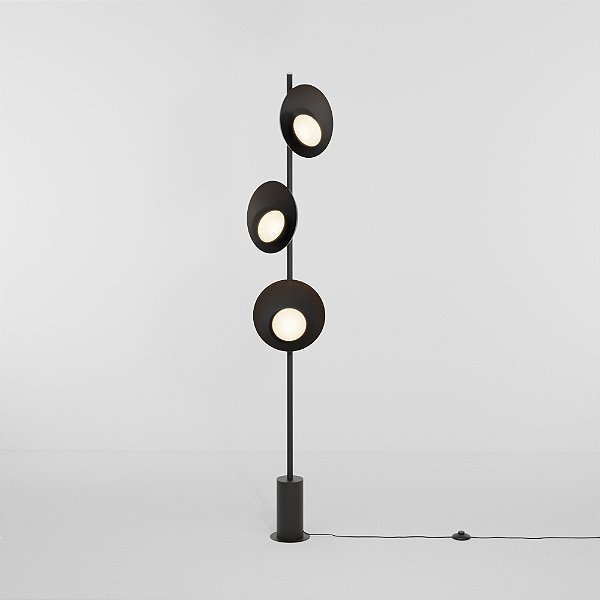 Coluna de Iluminação Golden Art Orvalho em Latão com 3 LEDs de 3W 170cm C1820-3LT