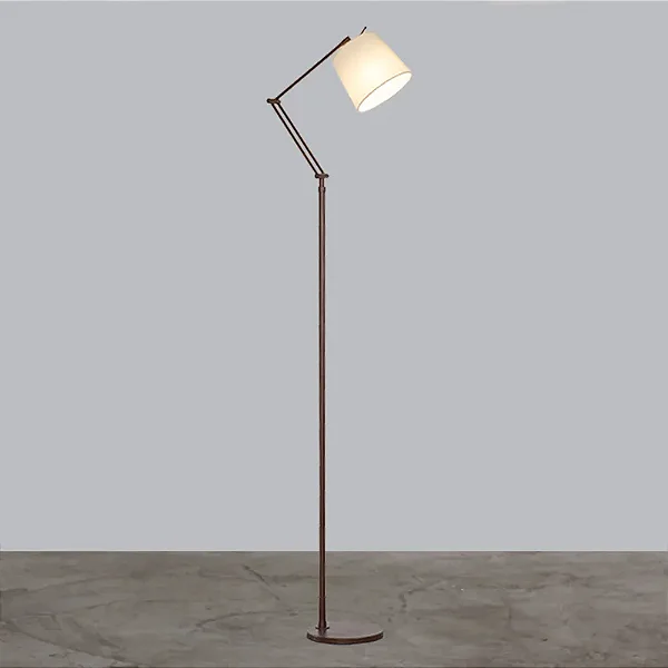 Coluna de Iluminação Golden Art Rebecca Articulada em Latão com Lâmpada E27 Altura Média 165cm C730LT