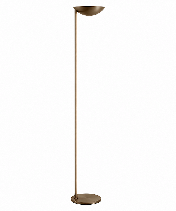 (Latão - Especiais) Coluna Iluminação Golden Art Stella C841LT Luz Indireta e Lâmpada R7s 175cm