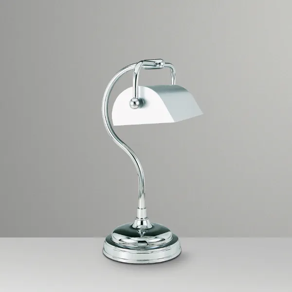 Luminária de Mesa Golden Art Calha Curva em Latão com Lâmpada E27 35cm M036LT