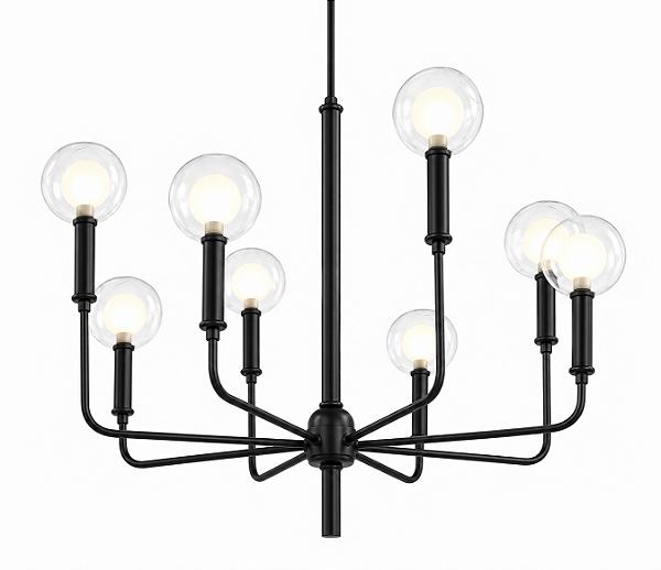 (Pintura) Lustre BANIS Golden Art T2803-8PI 8 x G9 e Acabamento em –