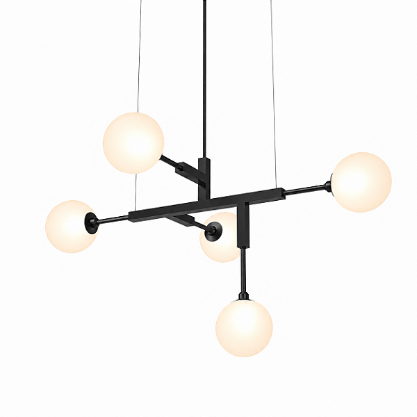 (Pintura) Lustre CINQUE 70 para Bolas de 12cm – Golden Art T5570PI