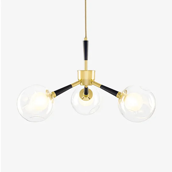 Lustre KOLL com 3 Soquetes G9 e Acabamento em Pintura – Golden Art T2805-3PI