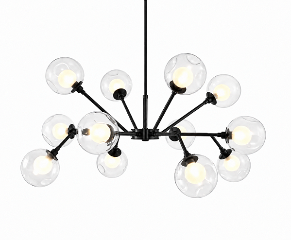 (Pintura) Lustre MOLLUS Golden Art T2812-12PI 12 x G9 e Acabamento em –