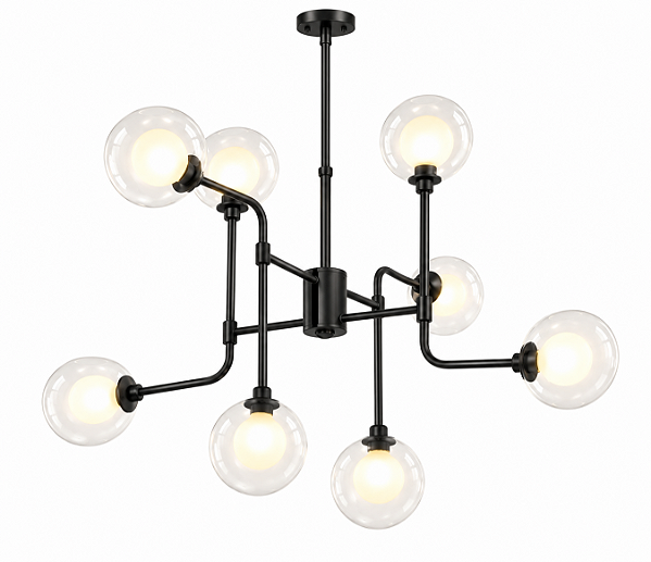(Pintura) Lustre PRETTI com 8 xG9 Golden Art T2804-8PI e