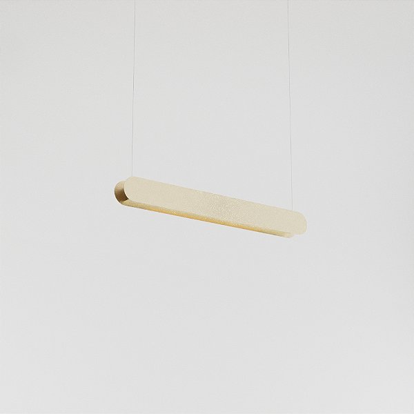 Pendente BARRA LINEAR Tubo LED T8 60 cm em Madeira – Golden Art T620-70MD