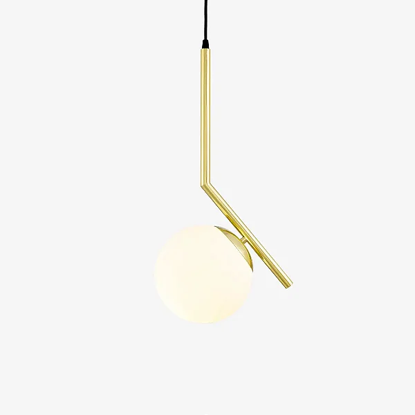 Pendente Clarice com Globo 20cm em Latão e Soquete E27 – Golden Art Iluminação Decorativa T1921LT