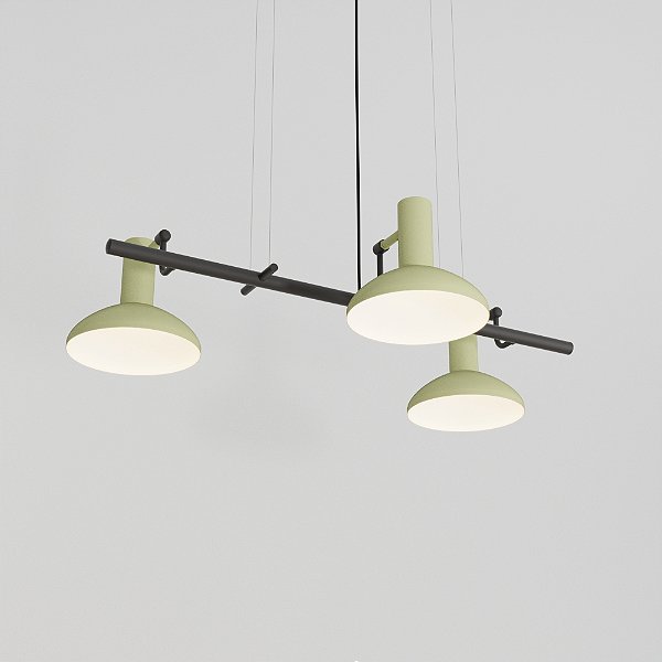 Pendente Dri com 3 Soquetes GU10 em Pintura – Golden Art Iluminação Decorativa T2155-3PI