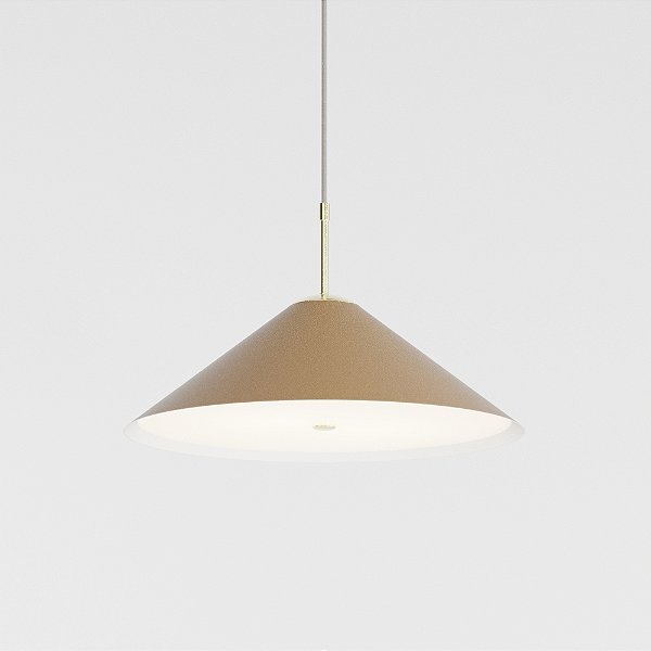 Pendente JADE com Cúpula de 42cm e Difusor Acrílico – Golden Art Iluminação T8830PI