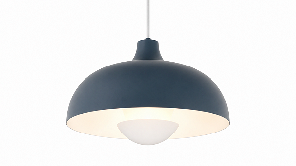 Pendente KIZ com LED 9W 3000K em Aço e Alumínio – Golden Art Iluminação T2444PI