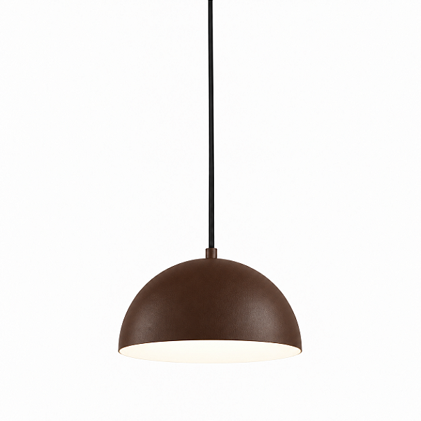 (Pintura) Pendente SFERA Ø 25 cm Golden Art T800-25PI com Cúpula em Alumínio –