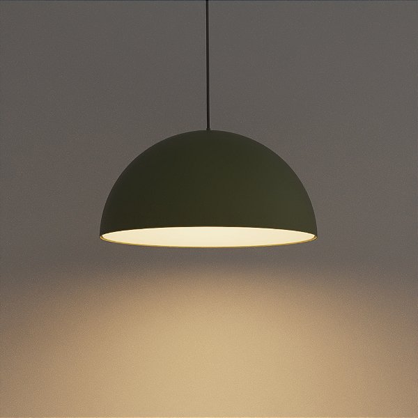 Pendente SFERA Ø 45 cm Pintura com Cúpula em Alumínio – Golden Art T800-50PI