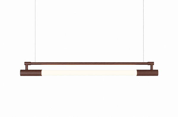 (Pintura) Pendente Slim para Tubo LED 60cm em – Golden Art Iluminação Decorativa T1900-60PI