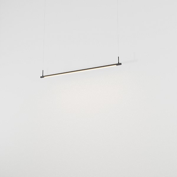 Pendente TIZZO Tubular 150cm em Latão com LED Integrado – Golden Art Iluminação T7815LT