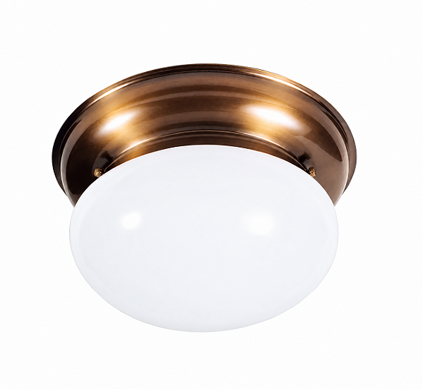 (Latão) Plafon COLONIAL Golden Art T152LT Ø 27 cm – Design Clássico