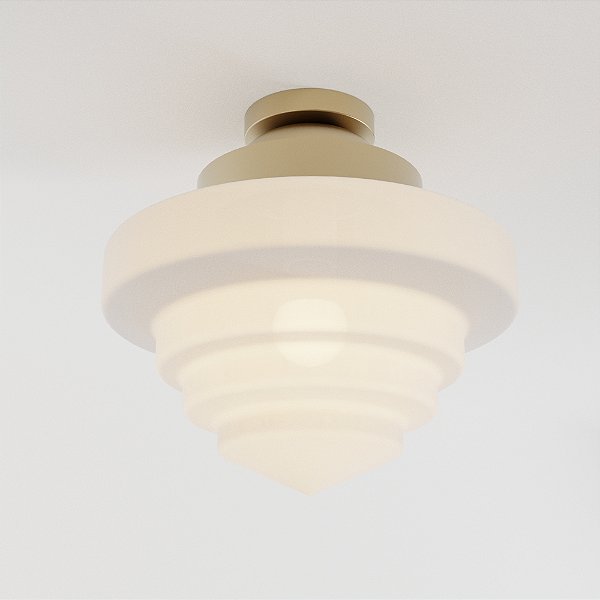 Plafon ESCADA Ø 30 cm em Latão – Design Elegante Golden Art T933P-30LT