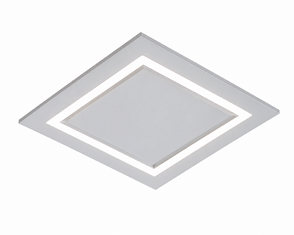 Plafon Sharp LED 48x48cm – LED Integrado 90W 4000K | Usina Design Iluminação 19690-48LED4