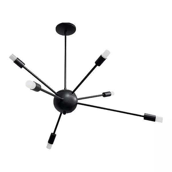 Pendente Sideral LED Ø73cm – LED Integrado 30W 3000K | Usina Design Iluminação 19720-6LED3
