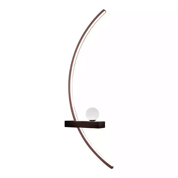 Arandela Berimbau LED Direita 100cm – LED Integrado 38W 3000K | Usina Design Iluminação 19723-1DLED3
