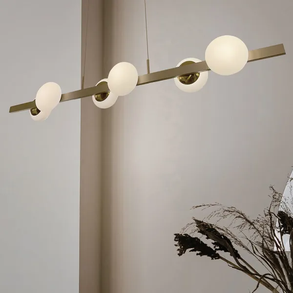 Pendente Aivi LED 100cm – LED Integrado 30W 3000K | Usina Design Iluminação 19750-6LED3