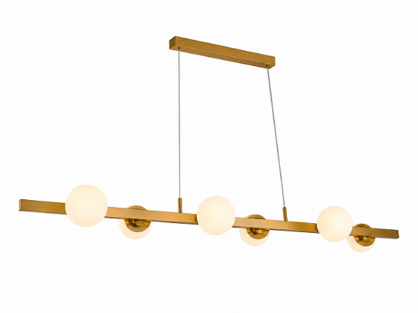 Pendente Aivi LED 100cm – LED Integrado 30W 4000K | Usina Design Iluminação 19750-6LED4