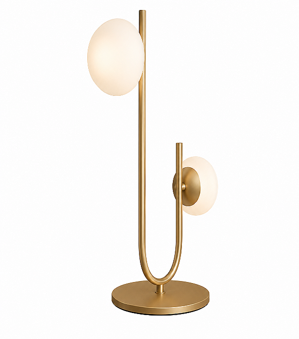 Abajur Ares LED 41,4cm – LED Integrado 10W 4000K | Usina Design Iluminação 19758-2LED4