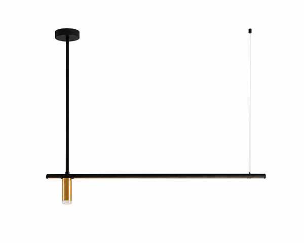 Pendente Let LED Haste Fixa 1 Foco 119,6cm – LED Integrado 32W 4000K | Usina Design Iluminação 19770-1200LED4