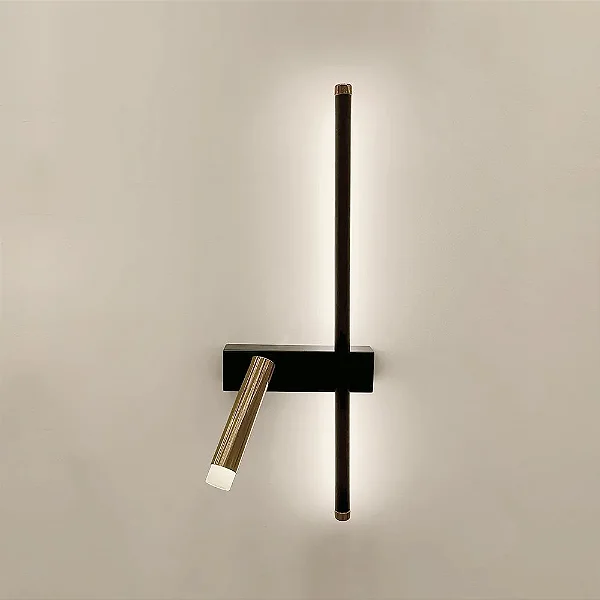 Arandela Let LED Esquerda 50,2cm – LED Integrado 18W 3000K | Usina Design Iluminação 19776-500ELED3