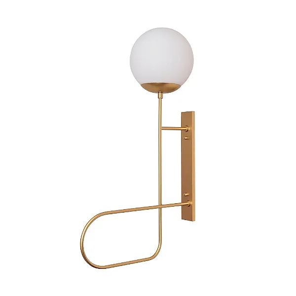 Arandela Trombone Globo Ø14cm E27 | Usina Design Iluminação 25020-14