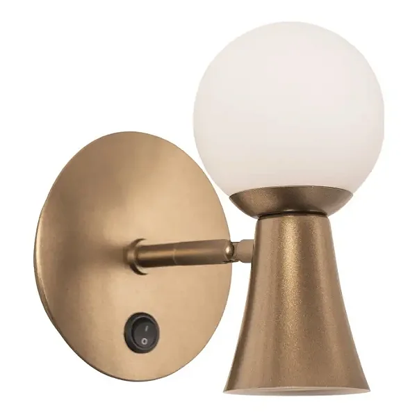 Arandela Dirham com Interruptor 1xG9 + 1xMR16 | Usina Design Iluminação 25053-1