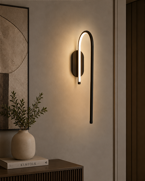 Arandela Hook LED 12W 3000K | Usina Design Iluminação 19790-1LED3